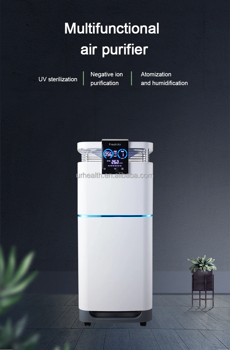 Air Purifier With Humidifying Function Activated Carbon Purifier Commercial Intelligent Hepa Filter Air Purifier Cleaner