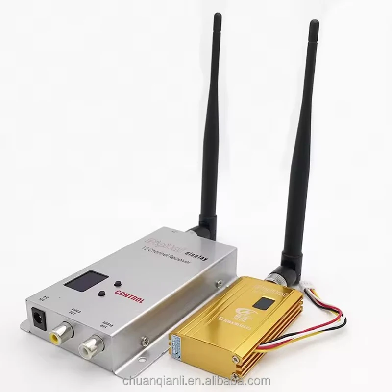Essential FPV 1.2G Signal Receiver and 1.5W Audio Video Transmitter for Drones Wireless Digital Display Accessories