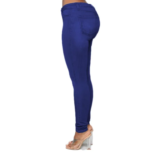 New Arrival Casual Hip Lift Slim Street Style Small Foot Women Jeans Pencil High Waist Skinny Stretch Women Jeans