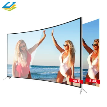 tv 100 inch China Tv Uhd Price Factory Cheap Flat Screen Televisions High Definition 55 inch curved tv smart