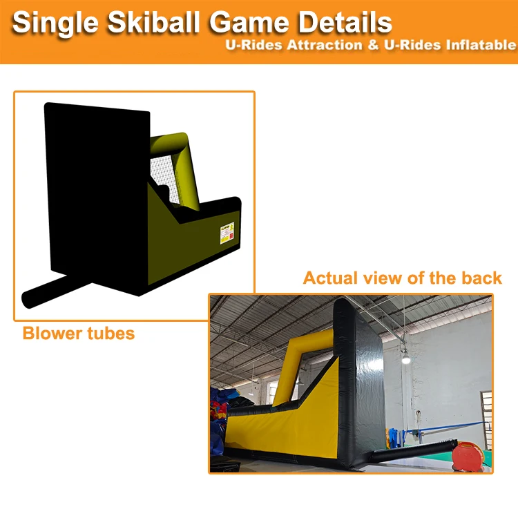 Roller Ball Interactive Inflatable Carnival Interactive Games One Lanes Inflatable Roller Ball