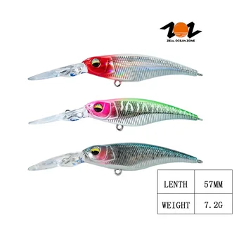 Wholesale Manufacturer's Printed Hard Bait Minnow Lure for Ocean Boat Fishing Attracts Salmon Trout Bass Pike Made Durable ABS – Minnow – view 3