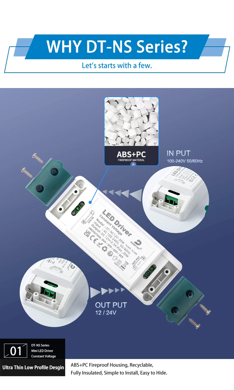 LED Treiber 8W 12V IP67 Wasserdicht – Netzteil Für INDARUN/GEYUEYA/FVTLED Terrassenleuchten