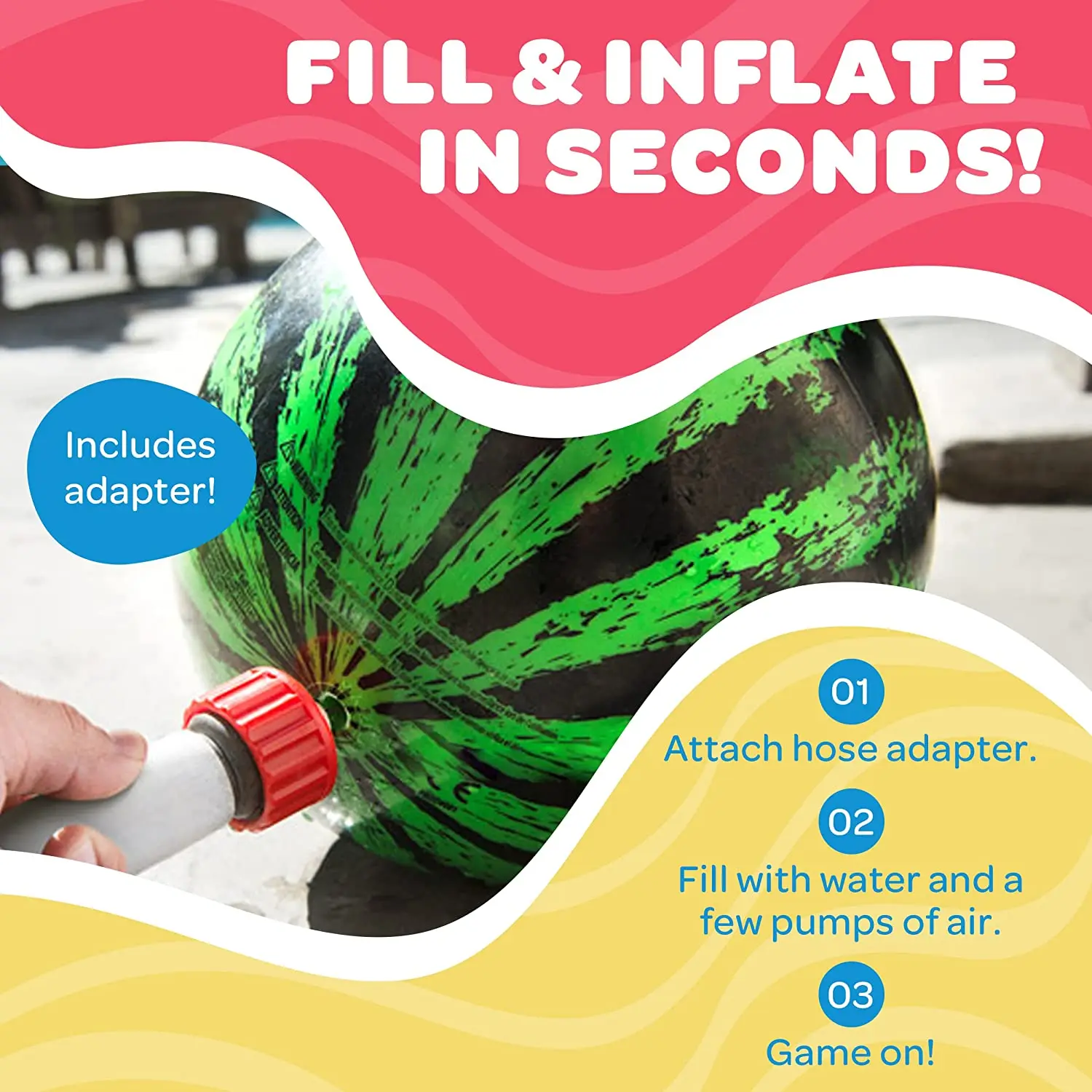 Watermelon Pool Ball Toys For Kids Fun Swimming Pool Games Diving And