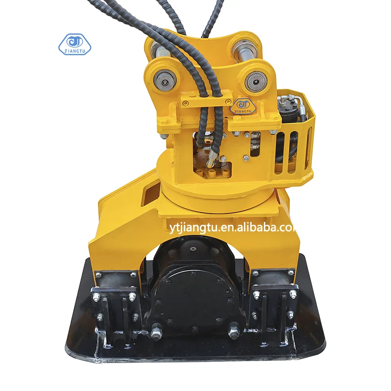 Plate Compactor Vibrating Rubber Dampers 20 Ton Excavator Compactor Earth