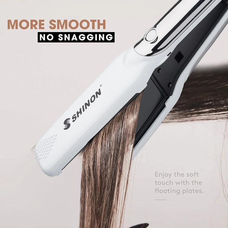 Plancha de pelo con placa de goma SHINON LCD multifunción alisador de pelo  con nivel 5 temperatura Pantalla|plate hair|lcd hairstraightening hair -  AliExpress