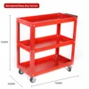Red Industrial Heavy Load Tool Cart
