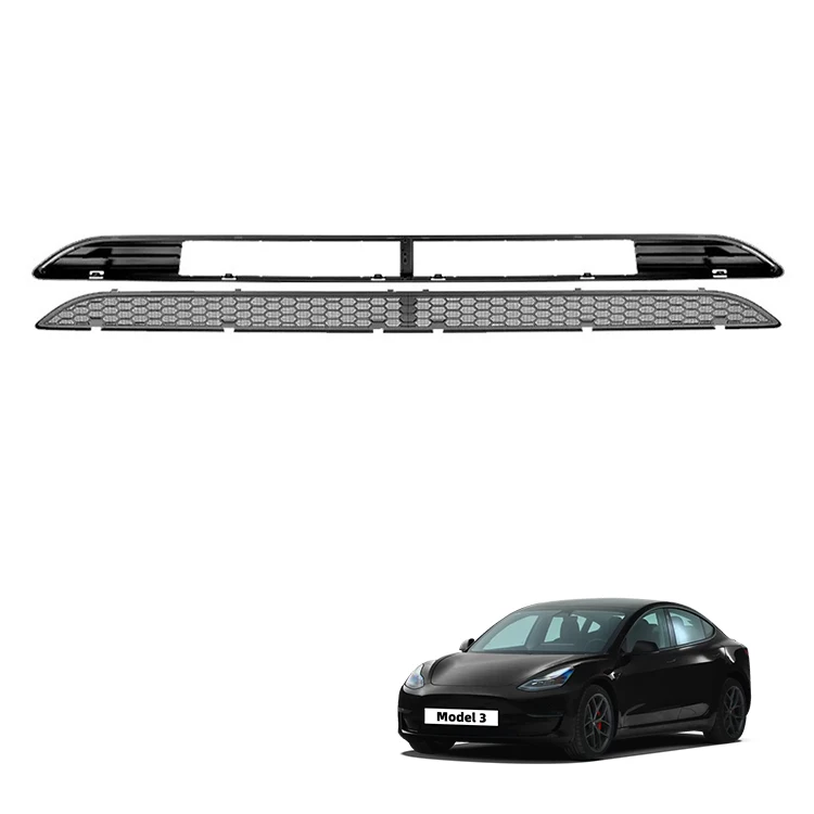 Tesla Model 3 2021 2022 yillar aksessuarlar ABS old tormoz panjarasi mashina old tormoz panjara tashqi aksessuarlar