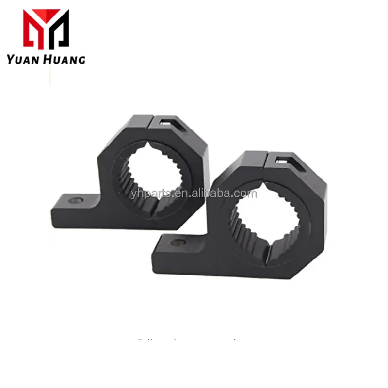 Universal Horizontal Bar Clamp Mounting Brackets Bull Bar Bumper Tube Clamp Roof Roll Cage