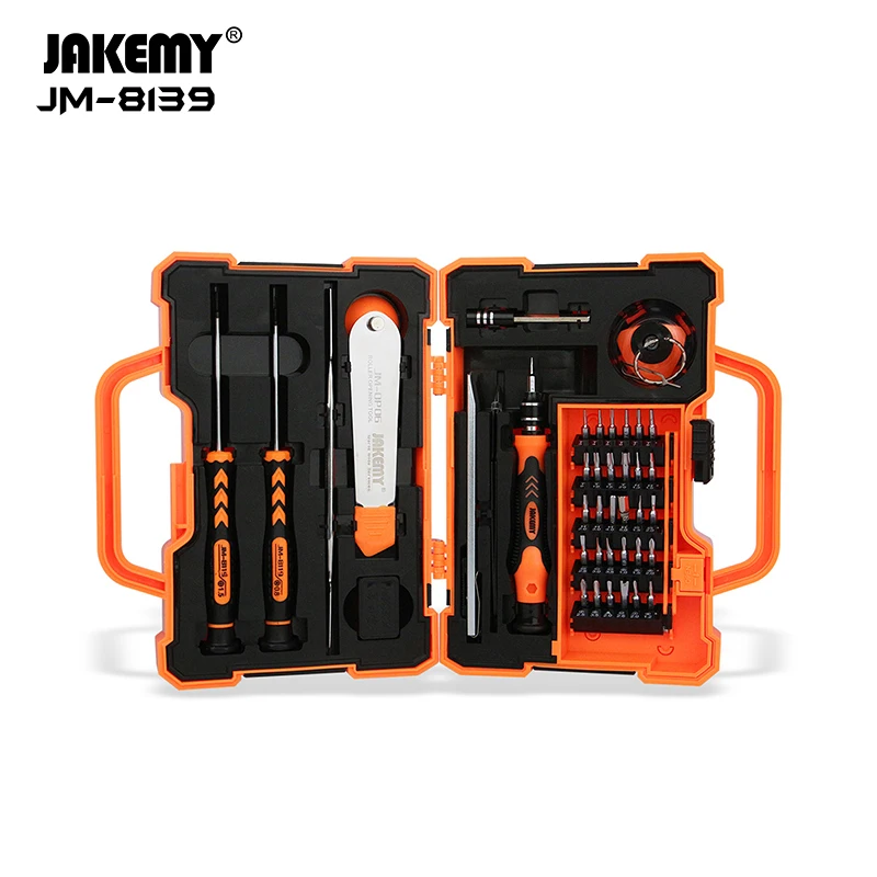 Jakemy Small Household DIY Repair Tool Box Set Customizable OEM Screwdriver Kit