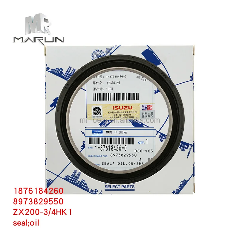 1876184260 8973829550 for ZX200-3 4HK1 Crankshaft Seal Crankshaft Front Oil Seal for Excavator Engine Parts