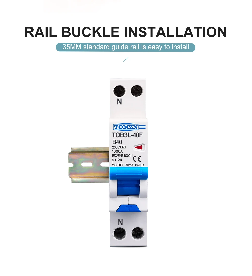 TOMZN RCBO - Reliable Leakage Protection for 1P+N Circuits