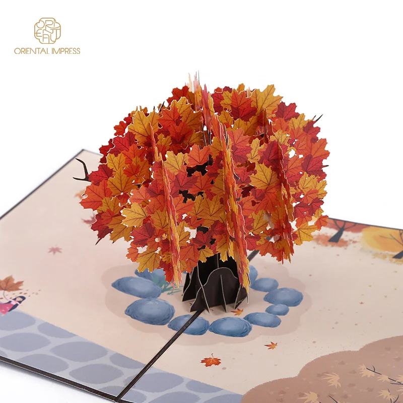 Paper Art 3D Fall Maple Tree Thank You Card Pop Up Autumn Season Greeting  Card - Buy Natural Greeting Cards,Laser Cut Out Card Greetings,Paper Tree  Cards Product On Alibaba.Com