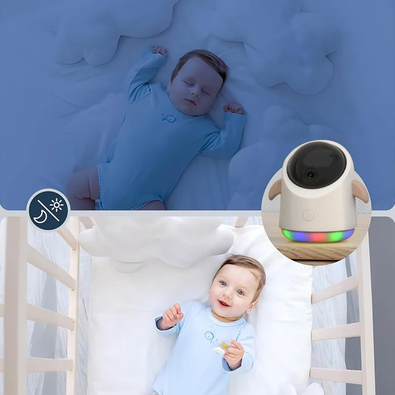 Smart WiFi Baby Monitor 4.3 Inch 1080p Display HD NightVision Remote Pan Tilt Zoom 2-Way Talk Free Smart Phone App Baby Monitor