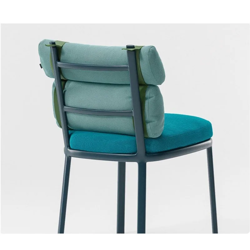 New patio sofa garden outdoor furniture metal frame soft balcony single sofa