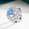 open size Pink blue ring