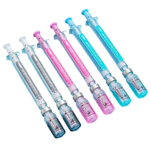 New Design Liquid Syringe Injector Shape Vaccine Gel Pen for School Cute Nurse Student Writing Stationery Office Supplies