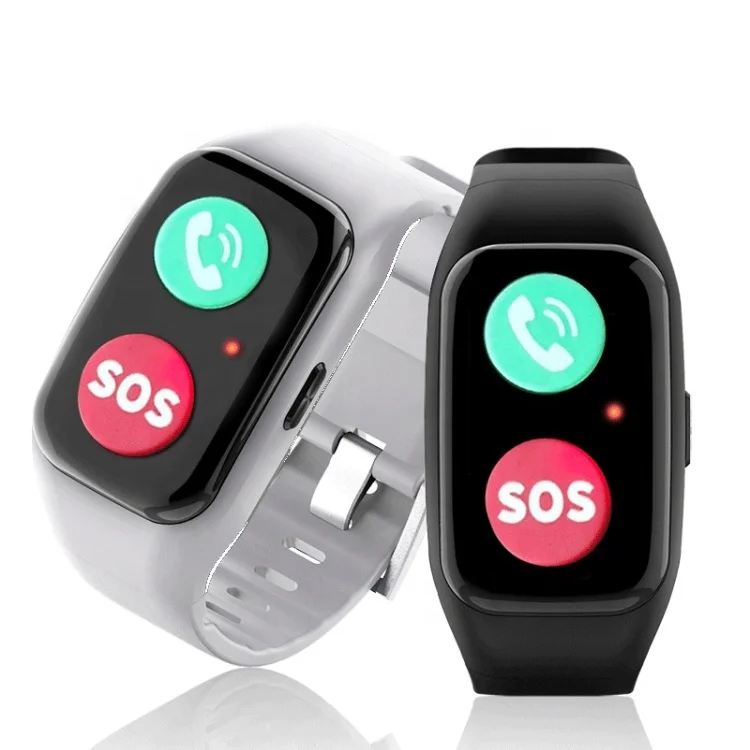T6ls Sos Gps Elderly Smart Wrist Watch Fall Detection Blood Pressure