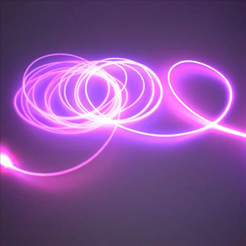 product-1-1 5m/Roll X Milky / Transparent 2.5mm 3mm 6mm Diameter MMA Side Glow Solid Core Optic Fiber Cable for Light Decorative