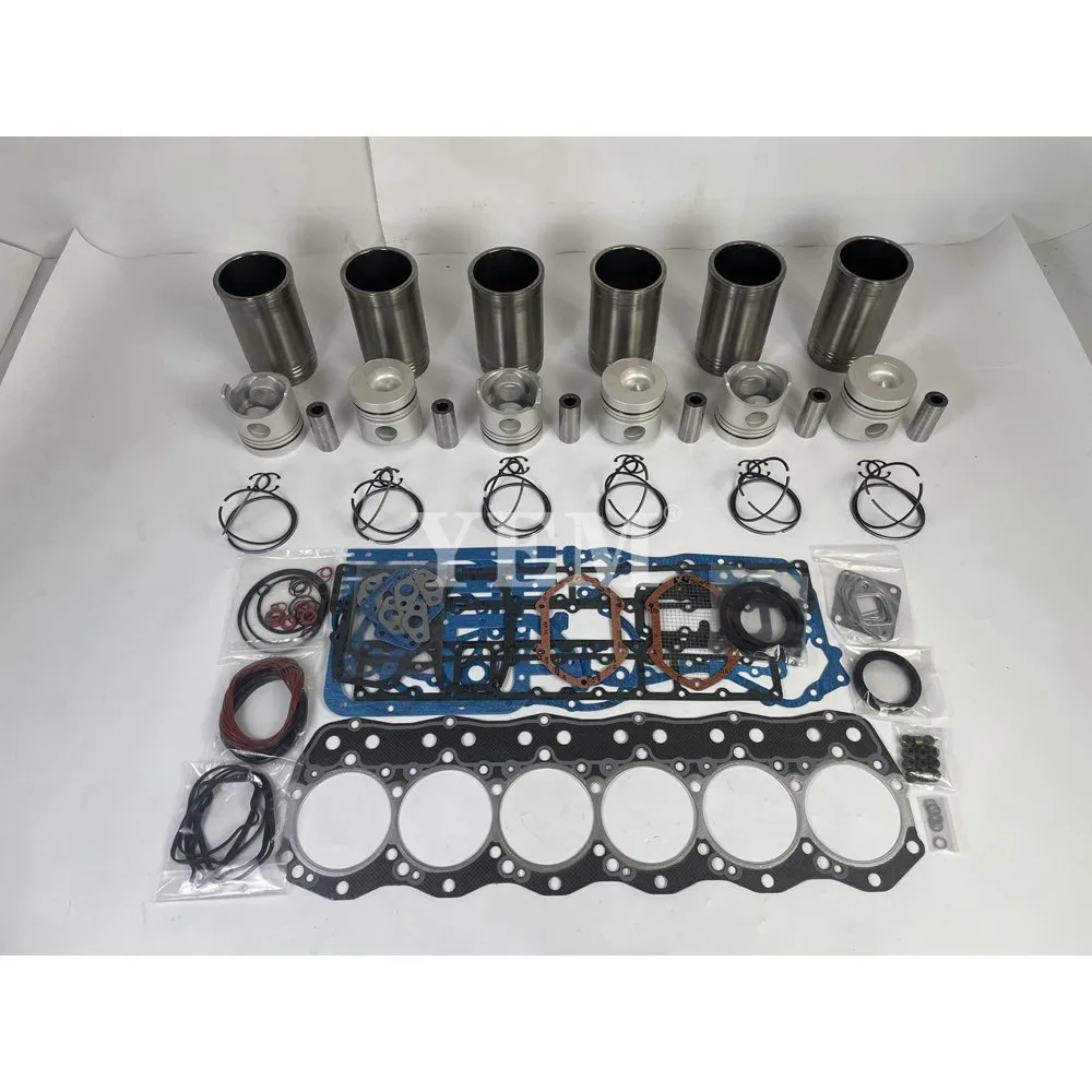 6D15 OVERHAUL KIT WITH GASKET SET FIT for MITSUBISHI ENGINE REBUILD KIT 2