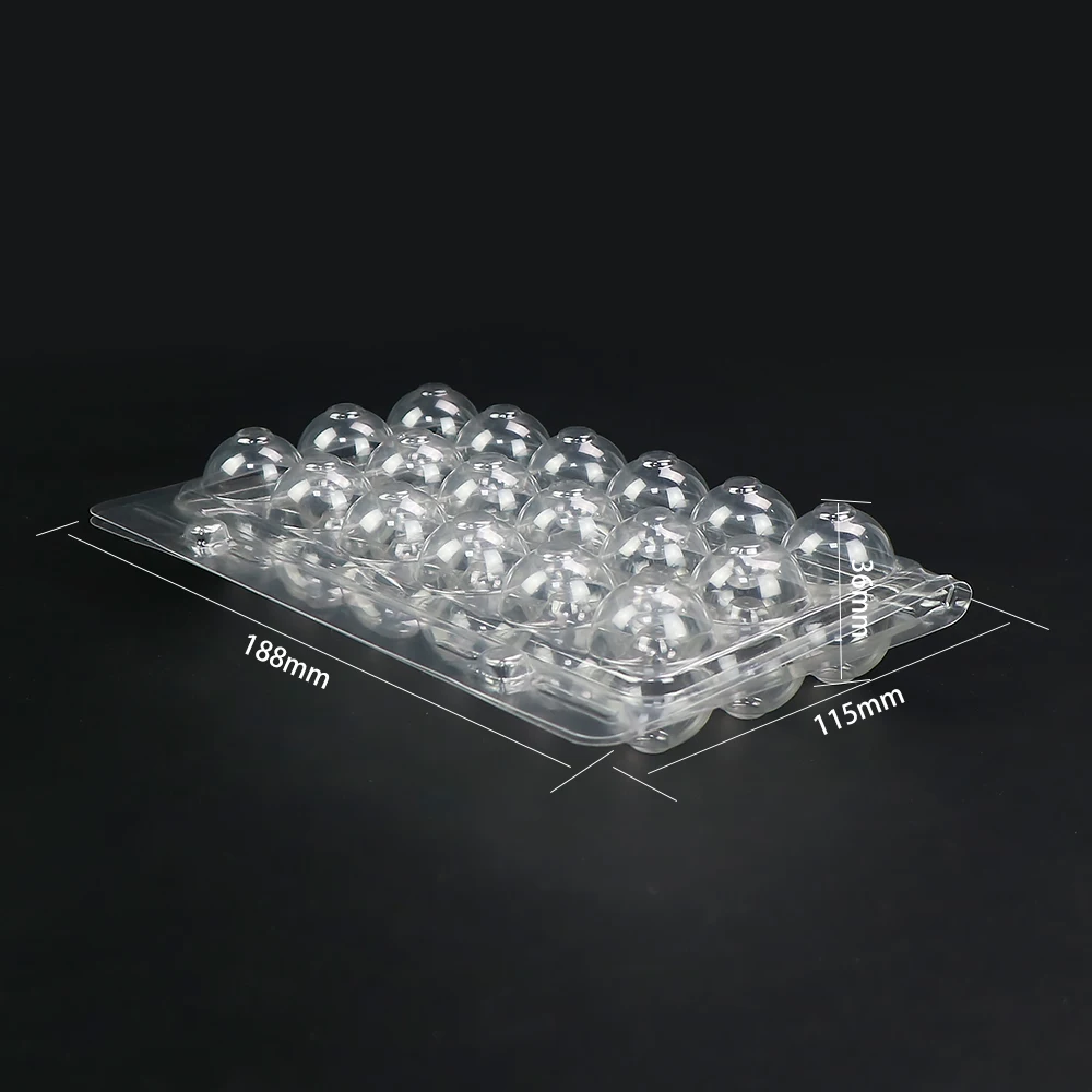 Pet Plastic Jumbo Quail Egg Tray Packing Blister 12 18 30 Holes