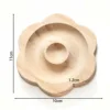Plato de Madera para Pulseras - Flor