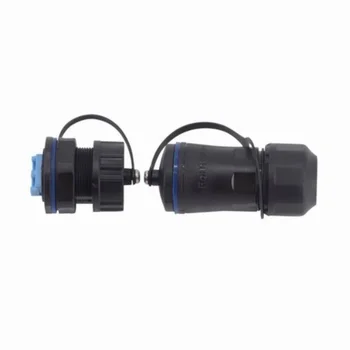 IP68 M20 two head have waterproof connector cover lc xlr Double core straight through bnc to converter rj45 short