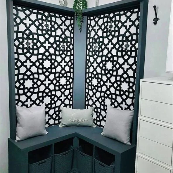 New Patterns WPC Privacy Screen for Decoration Movable Screens Room Dividers