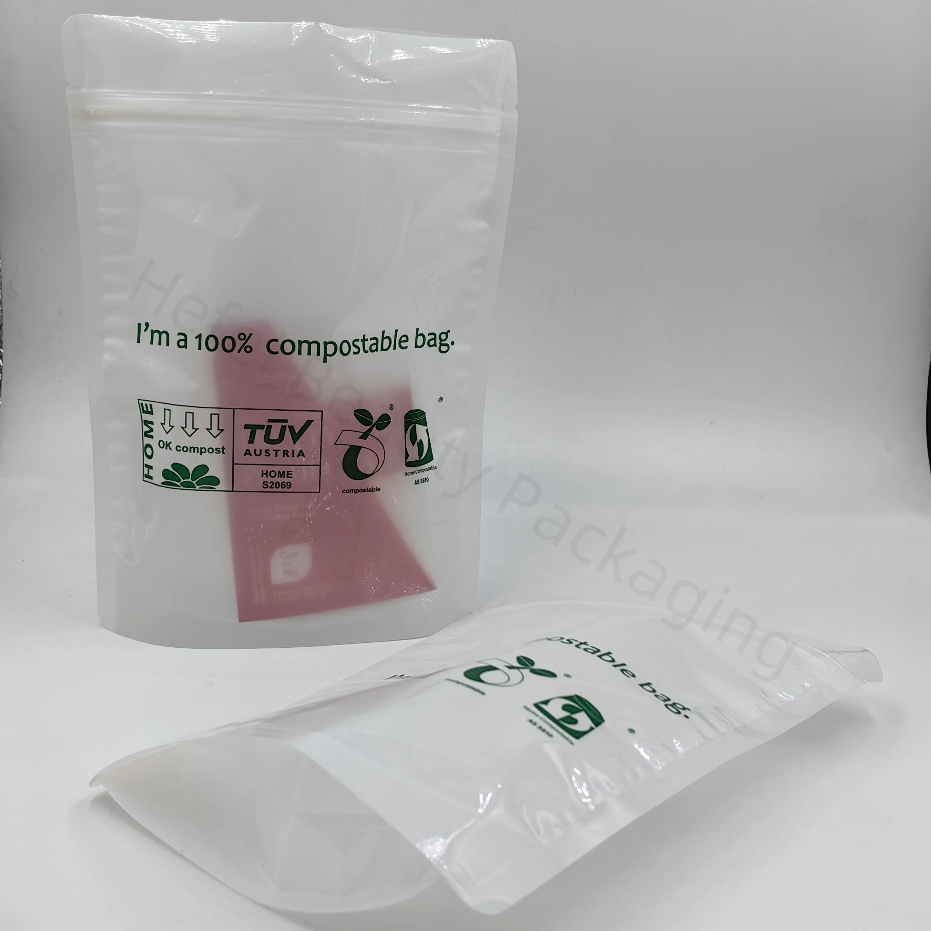 Eco Friendly Biodegradable Custom Dried Food Snack Pouch Plastic