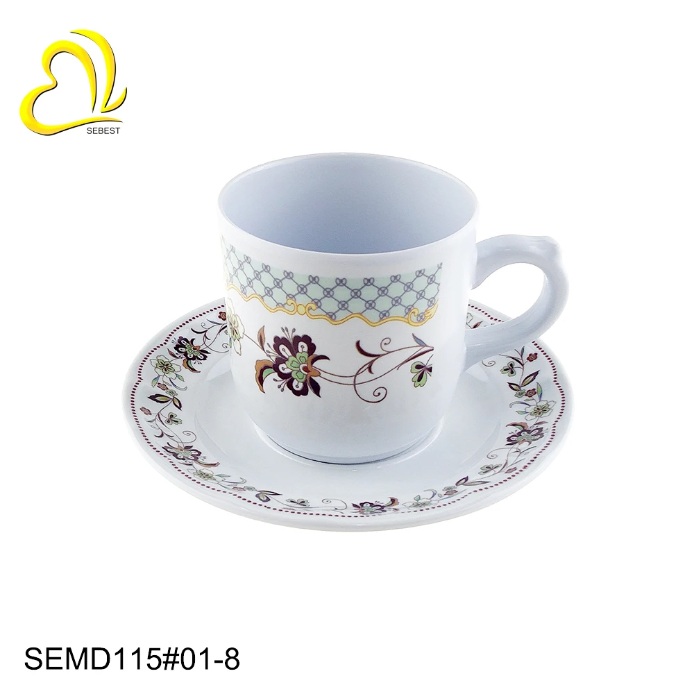 Новая небьющаяся меламиновая кофейная чашка хорошего качества с индивидуальным дизайном от завода SEBEST 2021