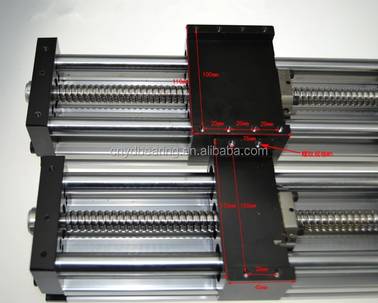 200mm Linear Motion Modules Manual Precision Slider Manual Drag Plate Manual Workbench