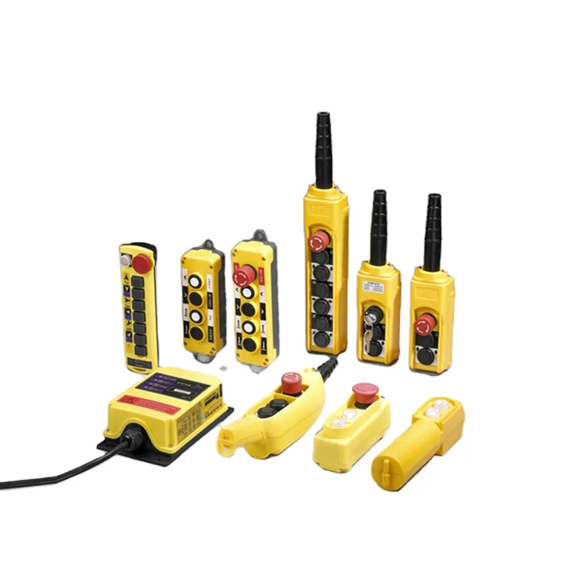 XCD-65K 66 Series Emergency Stop up Down Hoist Push Button Switch Pendant Control Station 220v Yellow Master Diy Drukknop Kit