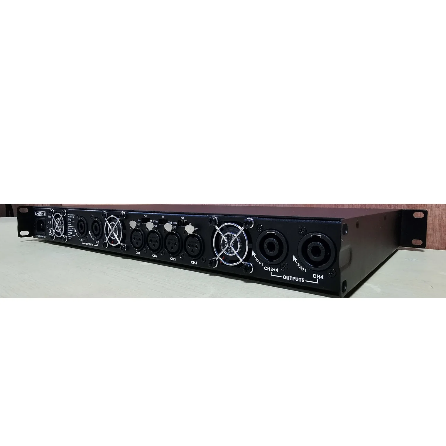 D1004 4 Channel Class d 1u Digital Professional Audio Sound 3000w Power Amplifier with PFC3000
