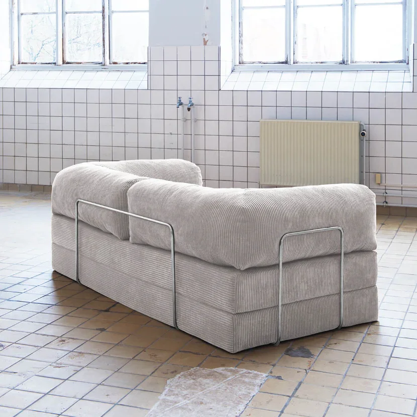 Vacuum sealed Package Small Volume Colorful Corduroy Compressed Sofa Luxury Sofa Couch for Living Room