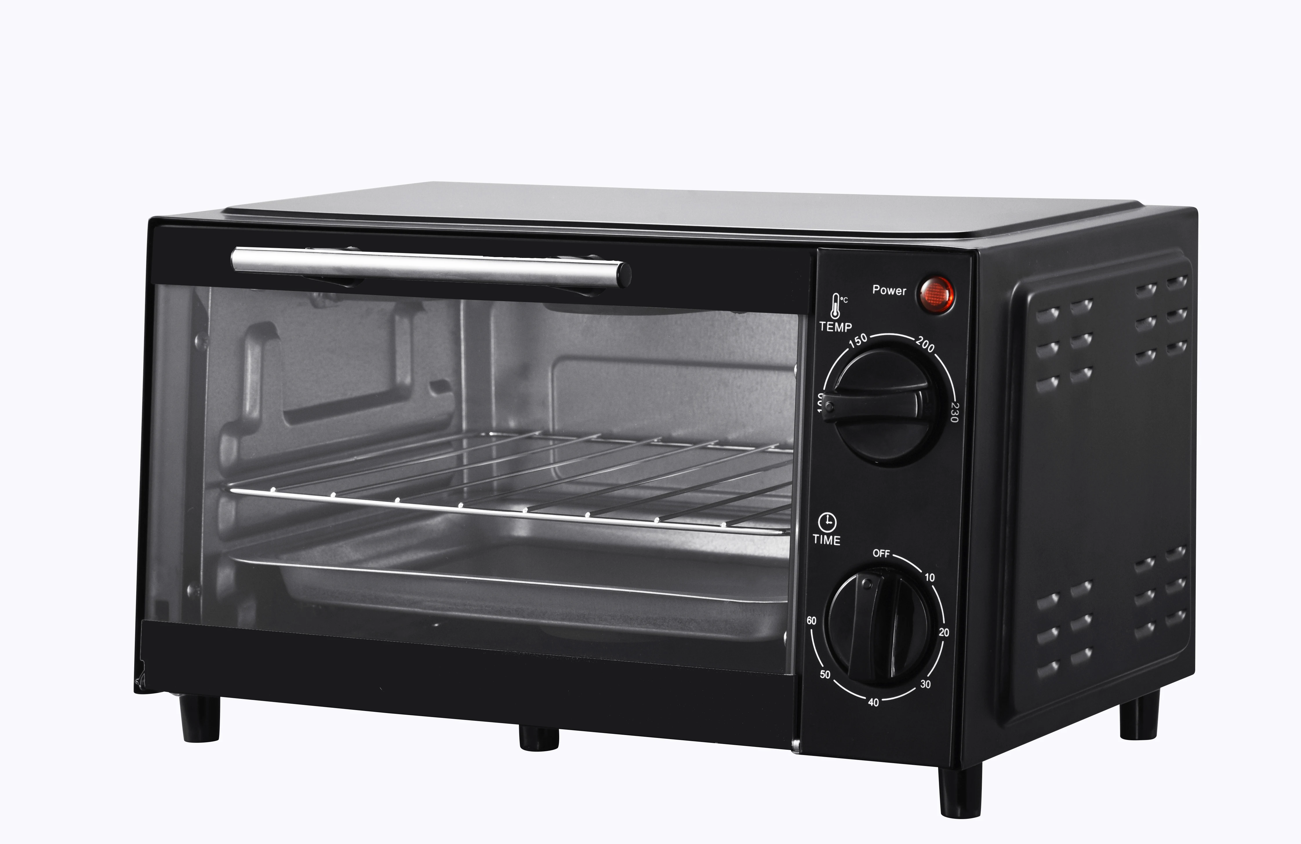 ZEDARO 9L Mini Oven 800W Small Electric Oven for Dorm Office 8 Cookies Pasta Small Toaster Oven with Bakeware Stainless Steel Mint Green Hap ZEDARO Electric Oven Mini, Table Top Cooker with Hob and Grill