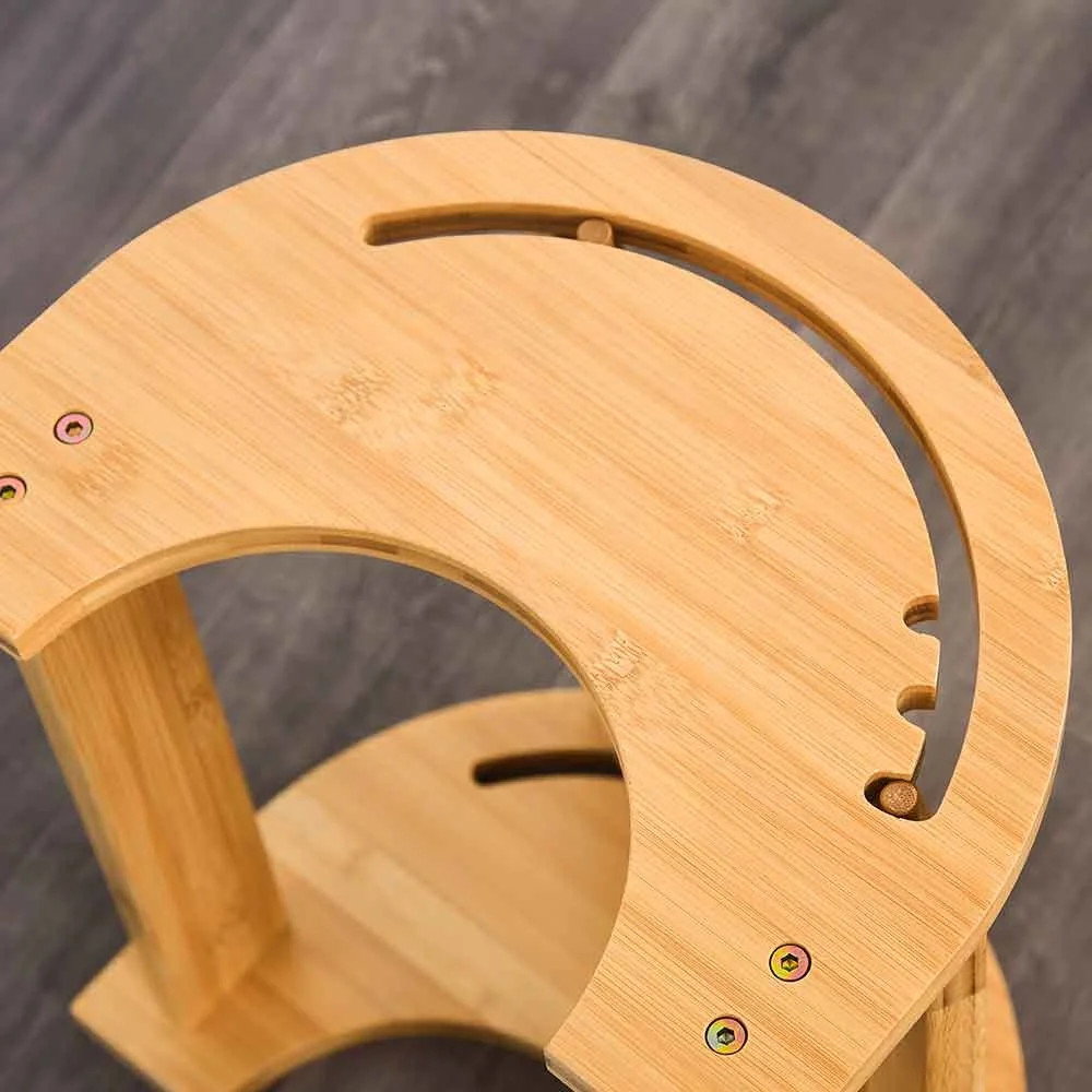 wooden foot rest under desk bamboo