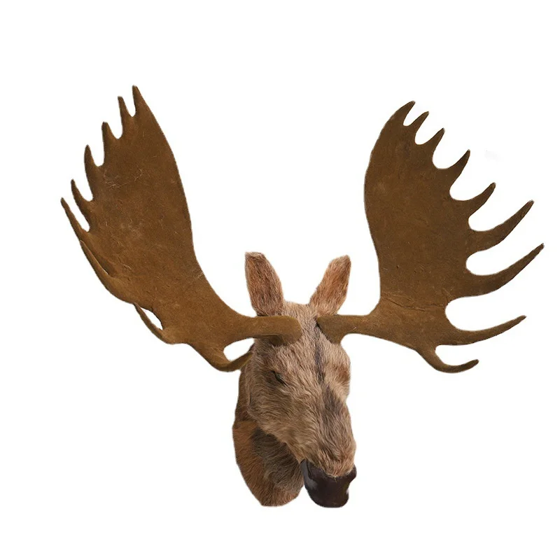 Simulation Reindeer Head Model 1 to 1 Real Size Moose Head Wall Decorations for Home