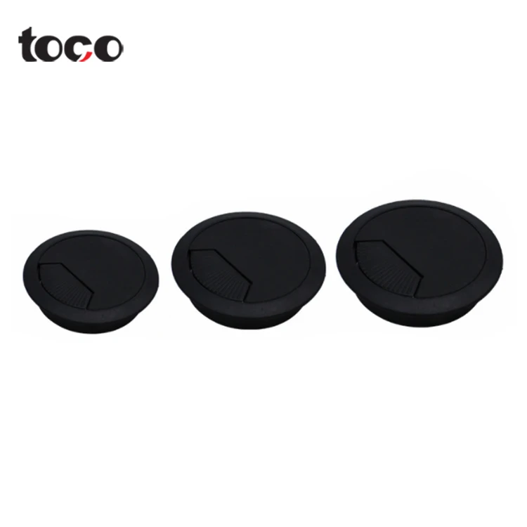 Toco OEM Desktop Plug Wire Cover Cable Hole Cord Computer Desk Wire Grommet 60mm 1 Inch Plastic Desk Grommet Modern
