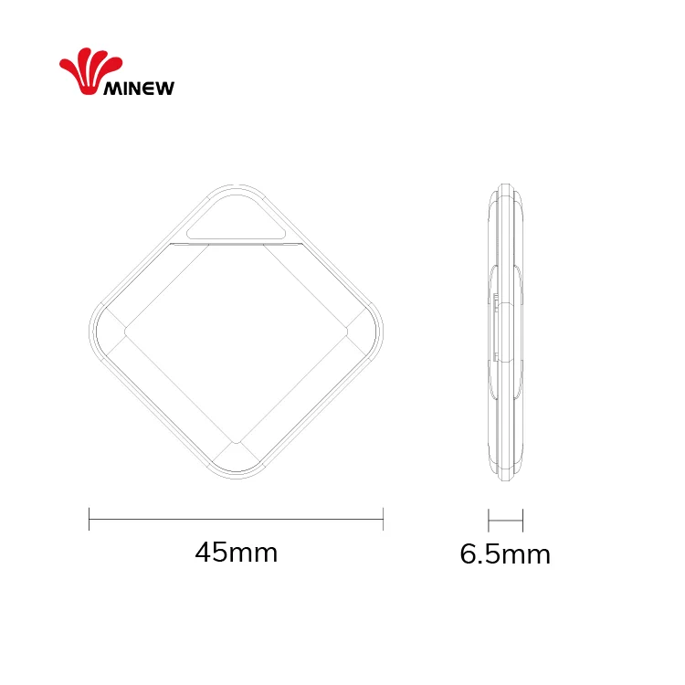 Personal Customization Smart Keychain Finder Anti Lost bluetooth Item Finder Mini tracker Tag Ble Key Finder