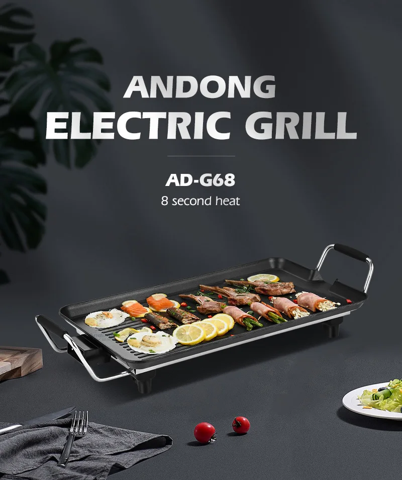 Andong 1800w Teppanyaki Aluminum High Quality Multi Diecasting Korean
