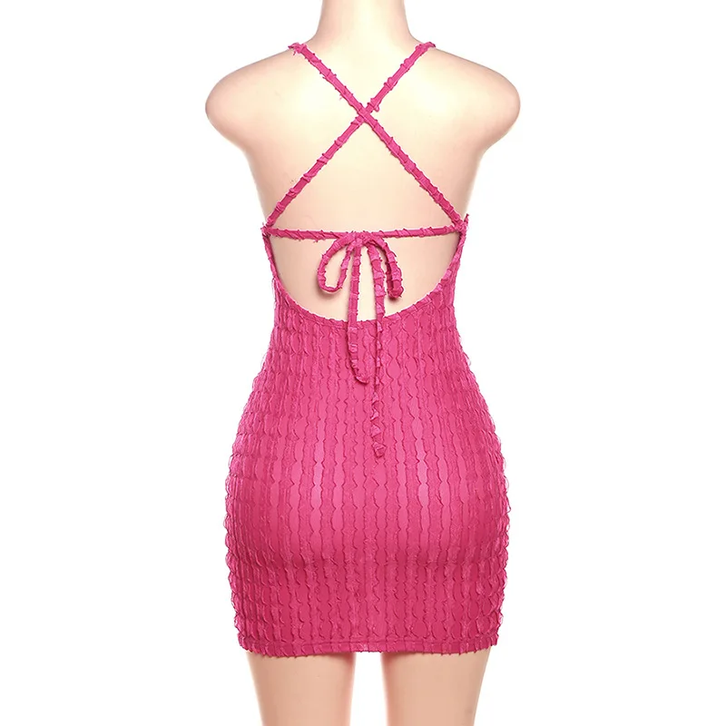 Fs11916d Summer Women Sleeveless Backless Casual Mini Dress Buy Mini