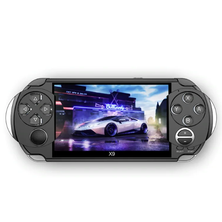 New Handheld Game Console Inch 8GB X9 Retro Mini Arcade Video Game  Console Player for PSP/GBA/NES Support RMVB Double Rock
