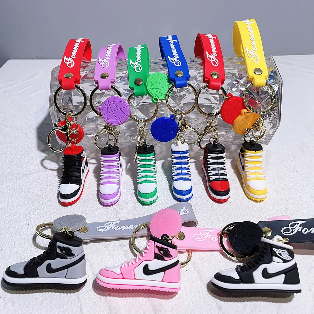 Silicone Shoe Mold Keychain Cartoon Mini Basketball Shoe Accessories ...