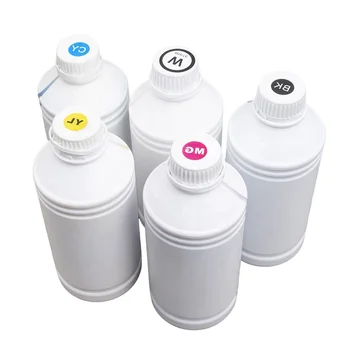 L1800 1000ml White Ink for T-shirt Dtf Colorful Ink Inkbank White Toner DTF Transfer Stickers digital Printing