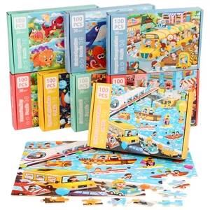 Custom Forest Animal Jigsaw Puzzle Game Early Educational Initiation Jigsaw Puzzles for Kids Boys & Girls