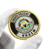 soft enamel gold coin