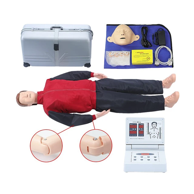DARHMMY Advanced Fully Automated Computerized PVC Full-Body CPR Manikin with Flexible Joints Human Life Size for Medical Science