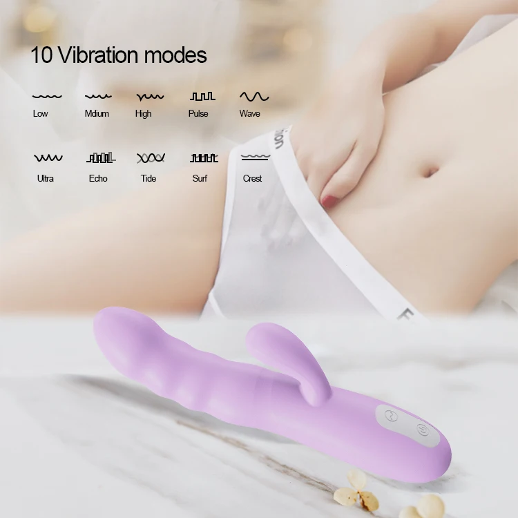 Aite Dual Motors Rabbit Vibrator Clitoris Stimulator Dildo Vibrator