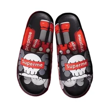 2023 New Mens Slippers Indoor Sliders Men Thick Sole Slides Sandals And For Couples Increase Height Custom Slippers Men Slides