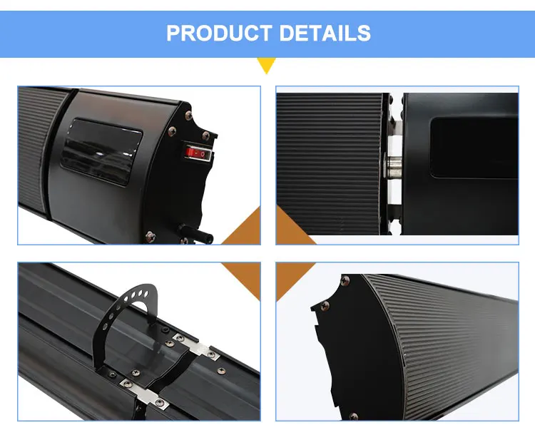Infrared Radiant Heater, IP44, Ceiling, Wall, 1800w - detail 6